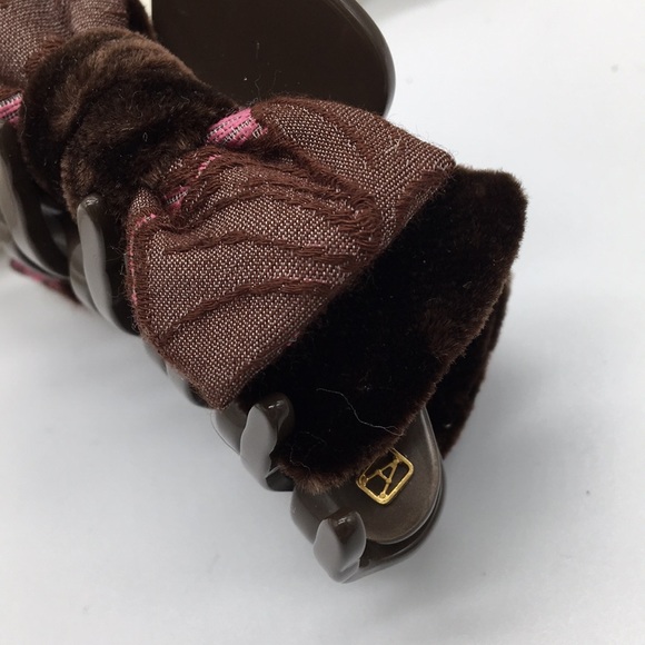 Alexandre de Paris Pink & Brown Bow Hair C… main image 5